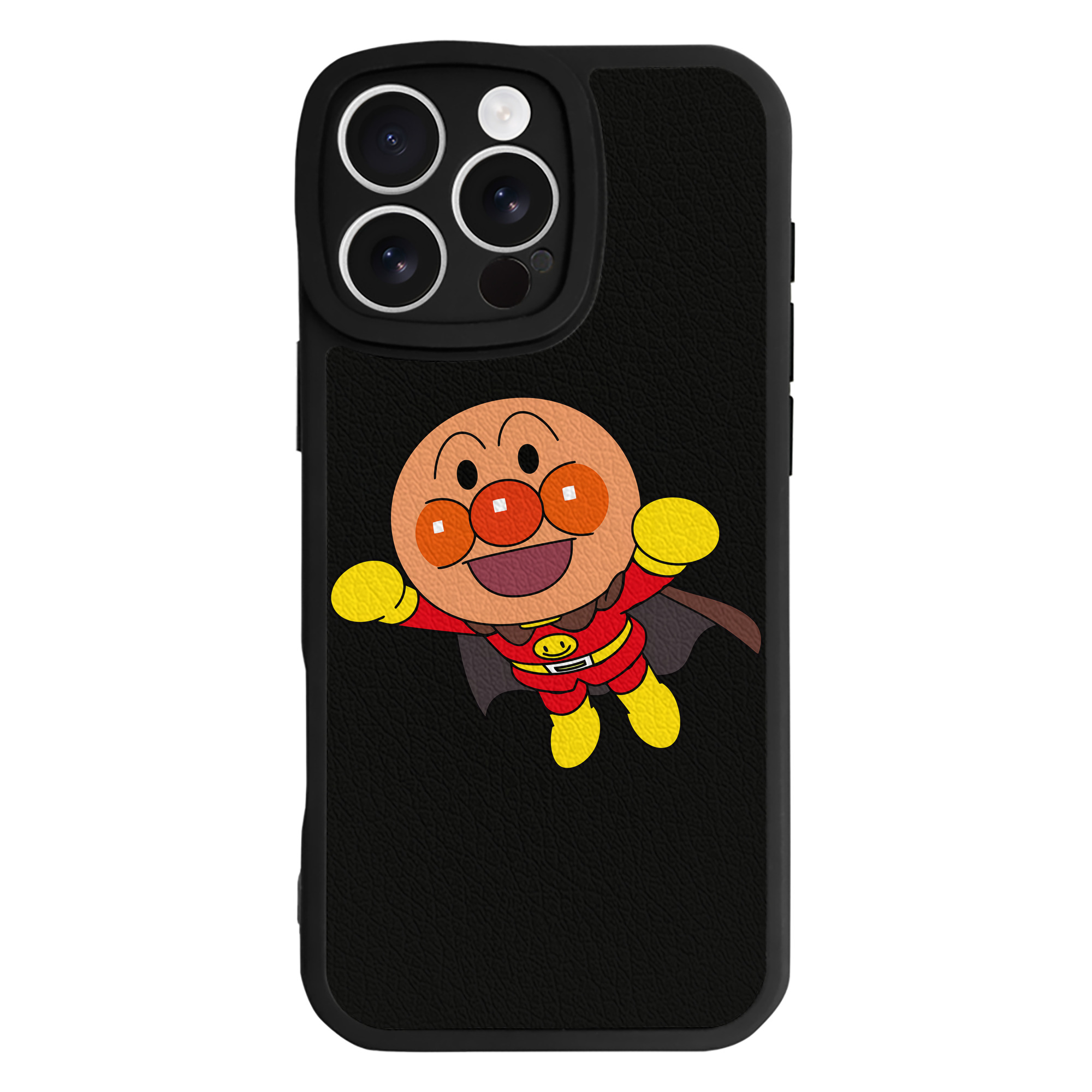 （画像用） アンパンマン Anpanman 【iPhone 16シリーズ対応】シリコンスマホケース（レザー調） 材質：シリコン